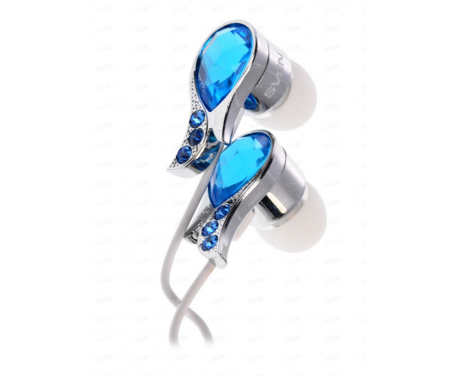 Навушники Sven SEB Sapphire Blue, Mini jack (3.5 мм), вакуумні, кабель 1.2 м