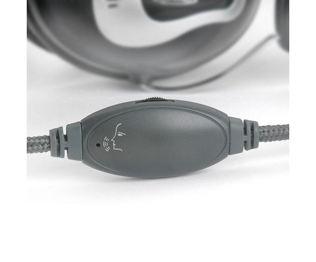 Наушники Gemix HP-320MV Black/Silver, 2 x Mini jack (3.5 мм), накладные, регулятор громкости, кабель