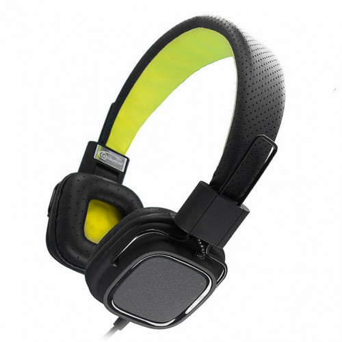 Навушники Gemix Clarks Black / Green, Mini jack (3.5 мм), накладні, кабель 1.2 м