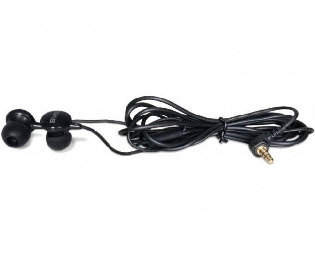 Наушники Sven SEB-110 (GD-1100) Black, Mini jack (3.5 мм), вакуумные, кабель 1.2 м