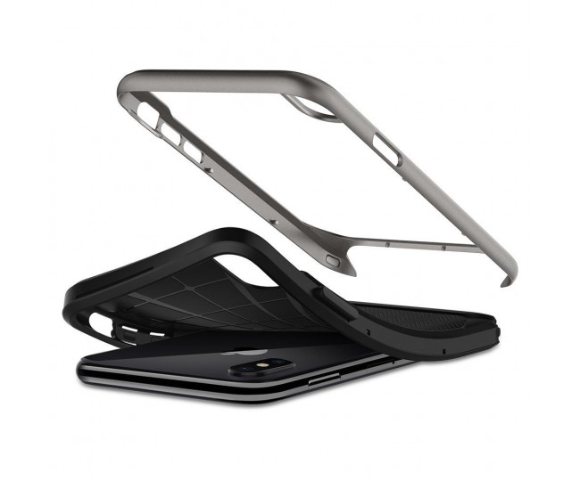 Чохол Spigen Case Neo Hybrid для iPhone X Gunmetal (057CS22165)