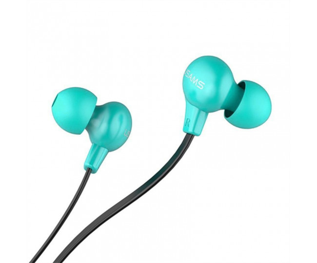 Наушники Usams US-SJ023 Color Beans In-ear Earphone Ewave series Cyan
