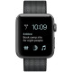 Apple Watch Sport Series 2 42mm Space Gray Aluminum Case with Black Woven Nylon Band (MP072)