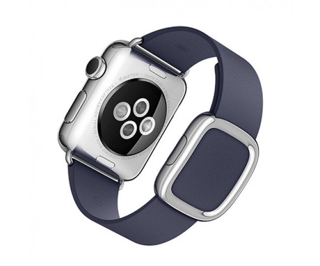 Apple Watch Series 2 38mm Stainless Steel Case with Midnight Blue Modern Buckle Small (MNP82)