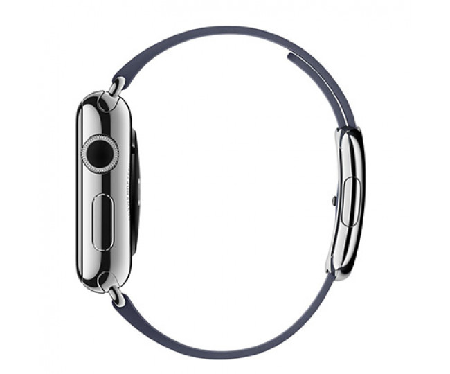 Apple Watch Series 2 38mm Stainless Steel Case with Midnight Blue Modern Buckle Small (MNP82)