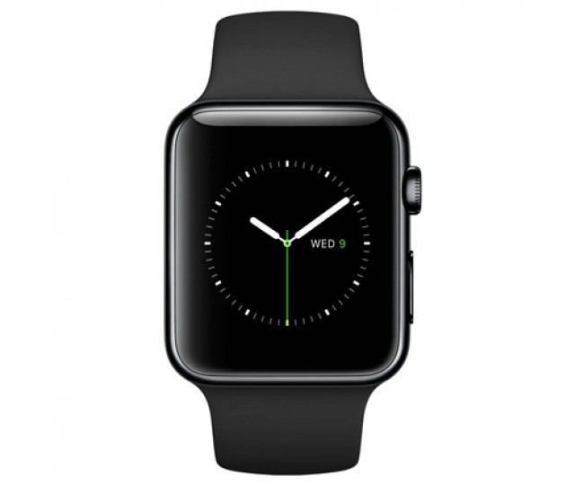 Apple Watch Series 2 42mm Space Black Stainless Steel Case with Black Sport Band (MP4A2)