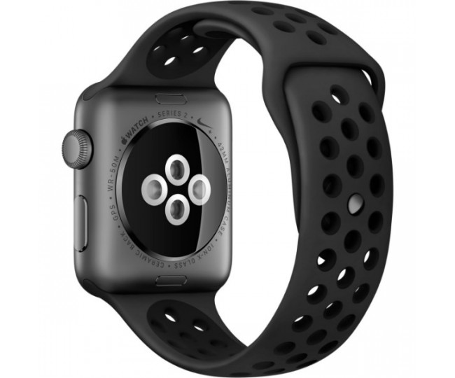 Apple Watch Nike 42mm Space Gray Aluminum Case with Anthracite / Black Nike Sport Band (MQ182)