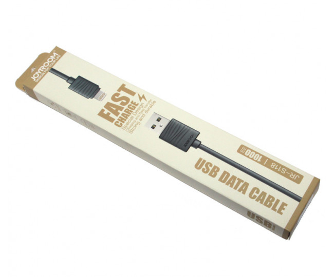 Кабель USB iPhone 5, Joyroom Fast Charge , Black, 1 м (JR-S118) JR-S118 BLK