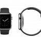 Apple Watch 38mm Stainless Steel Case with Black Sport Band (MJ2Y2)