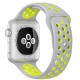 Apple Watch Nike + 38mm Silver Aluminum Case with Flat Silver / Volt Nike Sport Band (MNYP2)