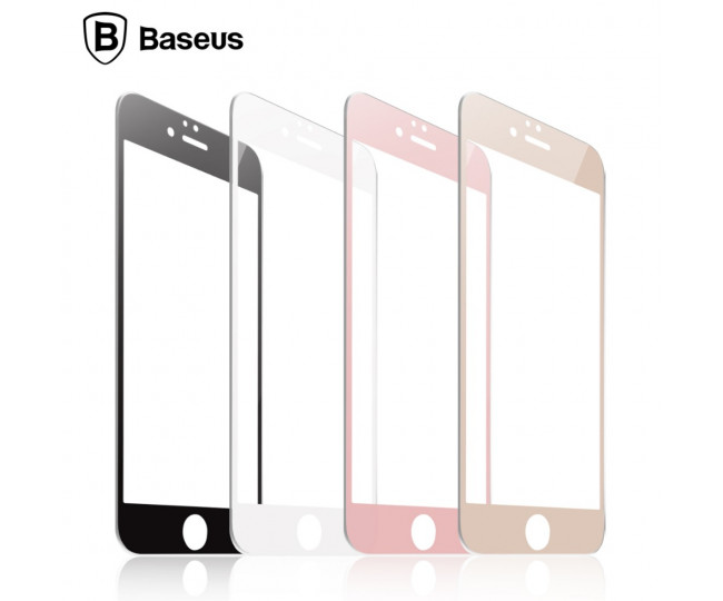 Защитное стекло Baseus 3D PET Soft для iPhone 6/6S Black