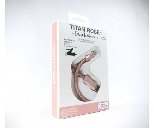 Кабель FuseChicken USB to Lightning Titan 1,5m Rose Gold
