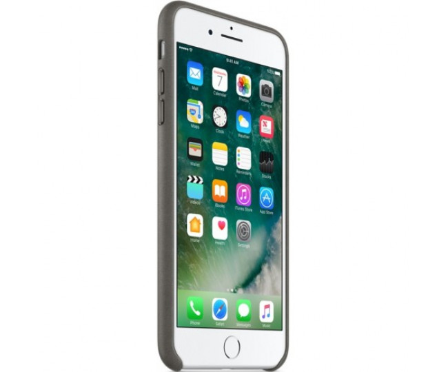 Чохол Apple iPhone 7 Plus Leather Case - Storm Gray (MMYE2)