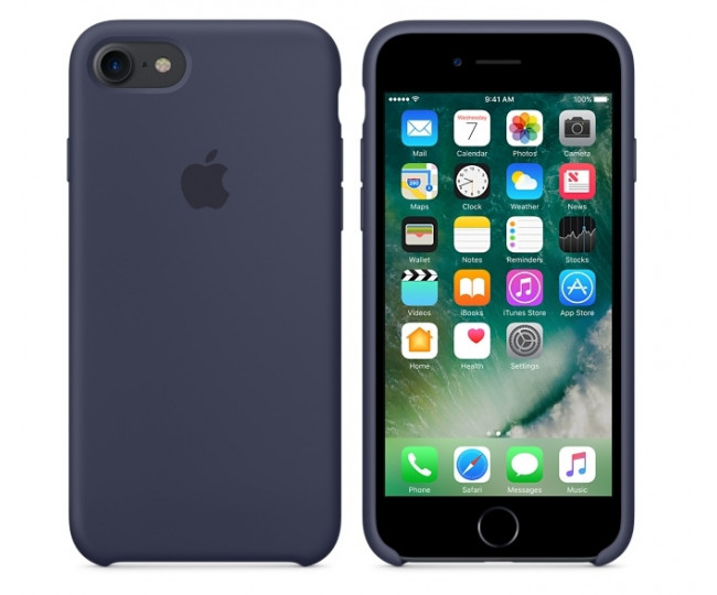Чохол Apple iPhone 7 Silicone Case - Midnight Blue (MMWK2)