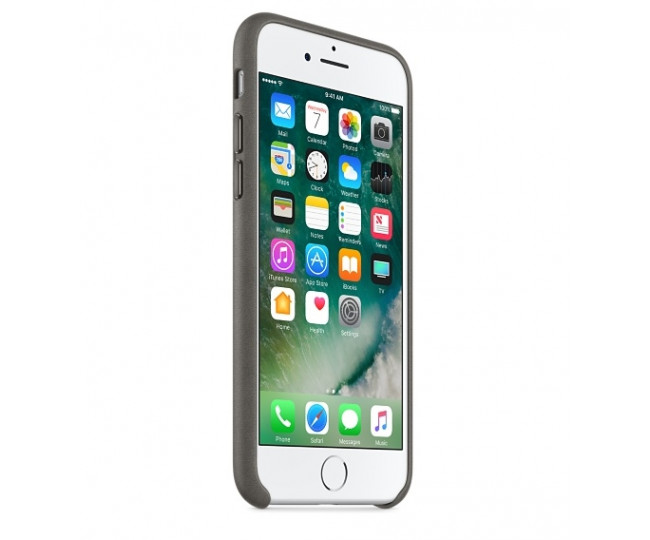 Чохол Apple iPhone 7 Leather Case - Storm Gray (MMYE2)