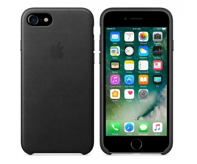 Чохол Leather Case Black для iPhone 7