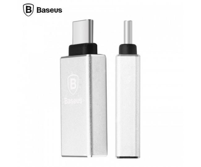 Переходник Baseus USB to Type-C Silver