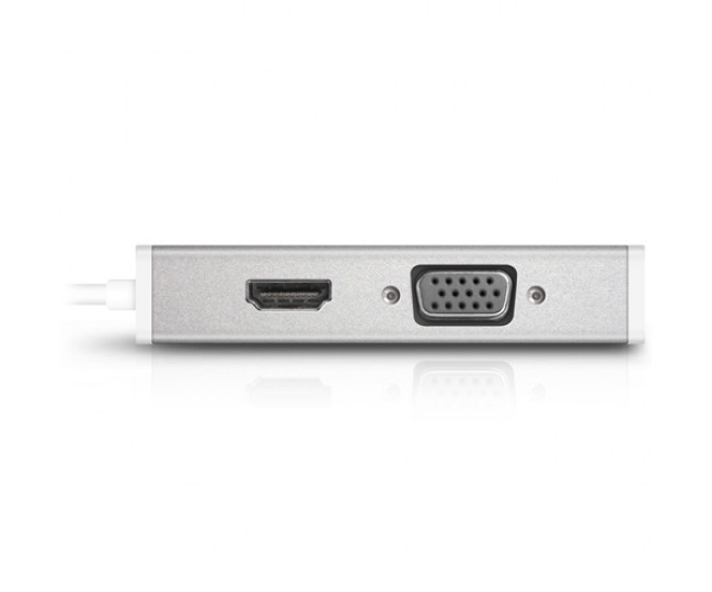 Адаптер Mini Display Port Macally to 3-in-1 DVI / HDMI / VGA (MD-3N1-4K)