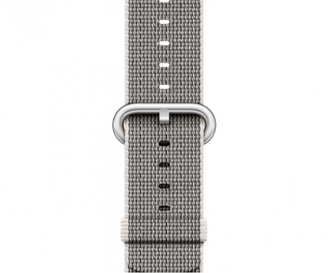 Apple Watch Series 2 38mm Silver Aluminum Case with Pearl Woven Nylon Band (MNNX2)