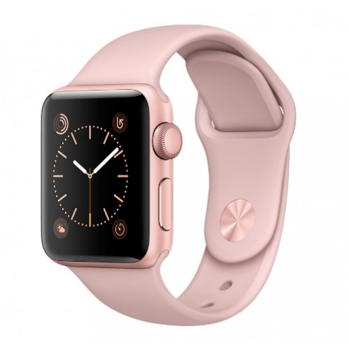 Apple Watch Series 2 38mm Rose Gold Aluminum Case with Pink Sand Sport Band (MNNY2)