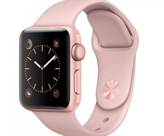 Rose gold sport store band apple watch