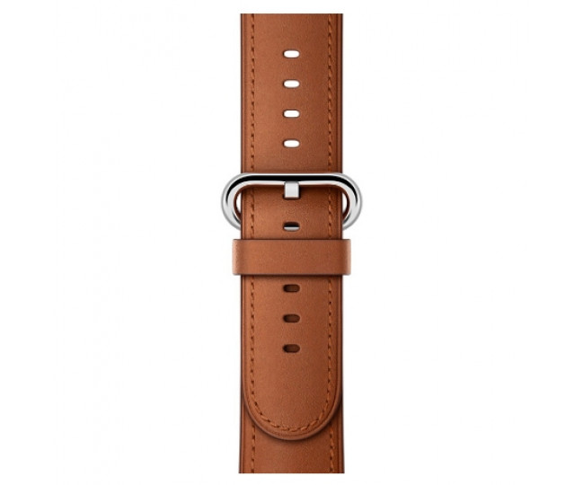 Apple Watch Series 2 38mm Stainless Steel Case with Saddle Brown Classic Buckle Band (MNP72)