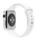 Apple Watch 42mm Stainless Steel Case with White Sport Band (MJ3V2)