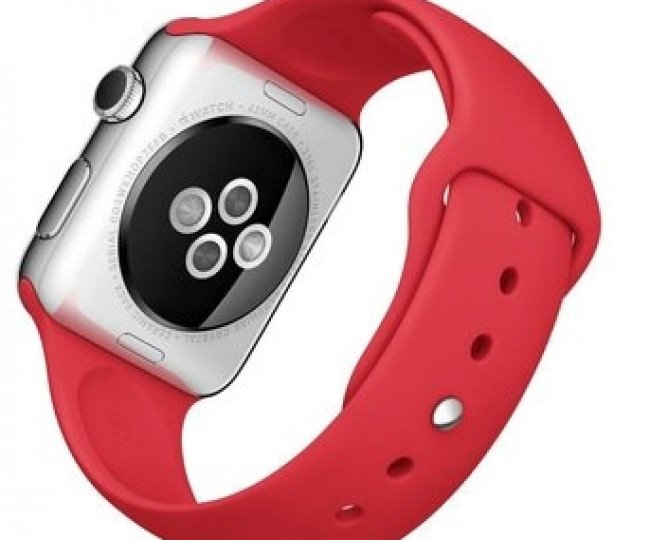 Apple Watch 42mm Stainless Steel Case with Product RED Sport Band (MLLE2)