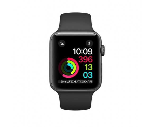 Apple Watch Series 1 42mm Space Grey Aluminium Case with Black Sport Band(MP032)  б/у
