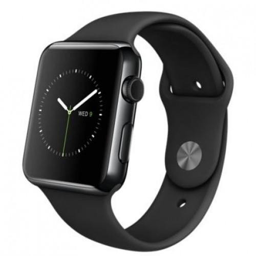 Apple watch 42mm Space Black Stainless Steel case with black sport band (MLC82) 5/5 б/у