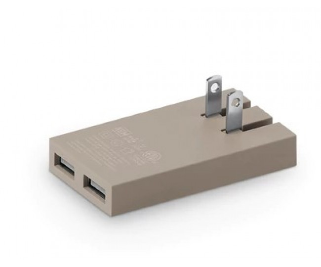 Зарядное Native Union Smart Charger 2-Port USB Fabric Taupe (SMART-2-TAU-FB-INT)