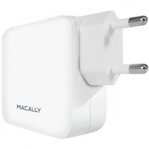 Мережевий зарядний пристрій Macally Home Chargers з двома USB портами 12 W (WHOME24U)