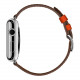 Apple Watch Hermes 42mm Series 2 Stainless Steel Case with Feu Epsom Leather Single Tour (MNQ22)