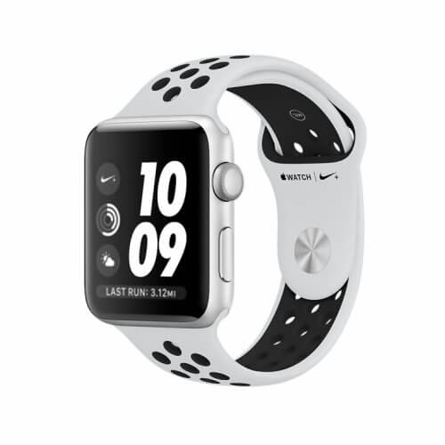 Apple Watch Series 3 Nike 38mm GPS Silver Aluminum Case with Pure Platinum / Black Sport Band (MQKX2)