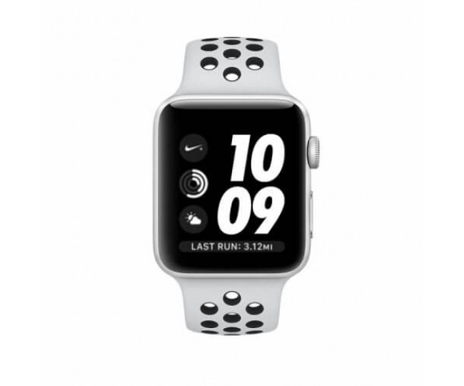 Apple Watch Series 3 Nike 38mm GPS Silver Aluminum Case with Pure Platinum/Black Sport Band (MQKX2)