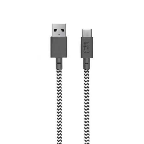 Кабель Native Union Belt Cable USB-A to USB-C Zebra (1.2 m) (BELT-KV-AC-ZEB)