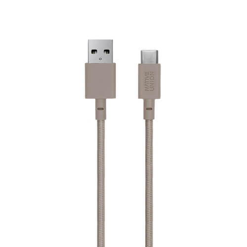 Кабель Native Union Belt Cable USB-A to USB-C Taupe (1.2 m) (BELT-KV-AC-TAU)