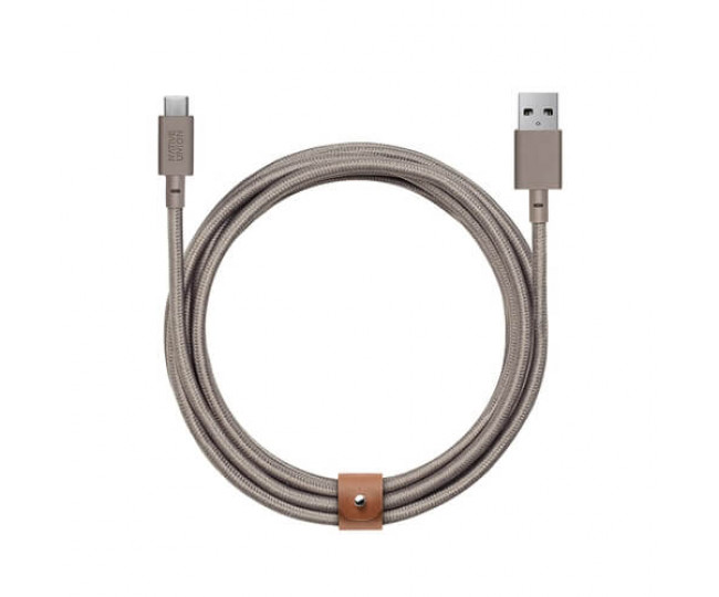 Кабель Native Union Belt Cable USB-A to USB-C Taupe (3 m) (BELT-KV-AC-TAU-3)