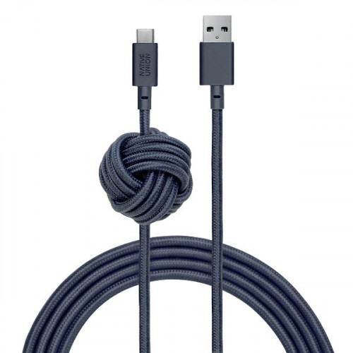 Кабель Native Union Night Cable USB-A to USB-C Marine (3 m) (NCABLE-KV-AC-MAR)