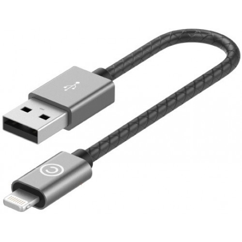 Кабель Lab.C Lightning Leather Cable A.L 0.15 m Space Grey
