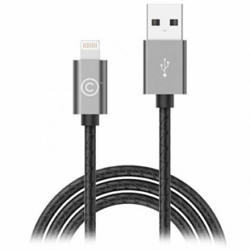 Кабель Lab.C Lightning Leather Cable A.L 1.8 m Space Grey