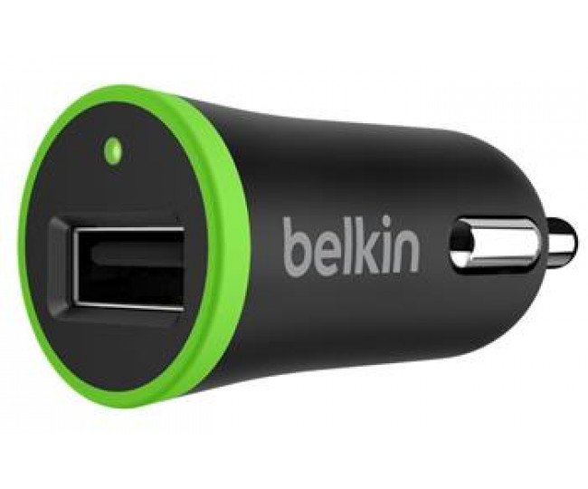 Автомобильное ЗУ Belkin USB Charger (USB 1Amp), Чорный F8J014btBLK