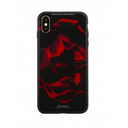 Чохол WK Design Glass LL04 для iPhone 7/8 Plus Red Rose