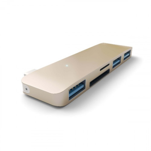 Хаб Satechi Type-C USB 3.0 3-in-1 Combo Hub Gold