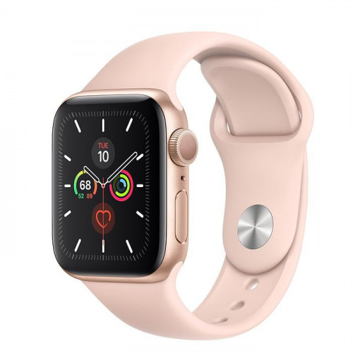 Apple Watch Series 5 (GPS) 40mm Gold Aluminum Case with Pink Sand Sport Band (MWV72) Open Box