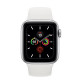 Apple Watch Series 5 GPS 40mm Silver Aluminum w. White b.- Silver Aluminum (MWV62)