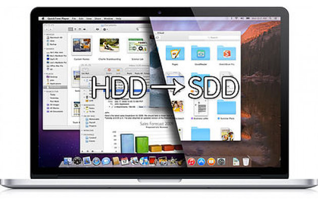 Замена HDD на SSD в MacBook