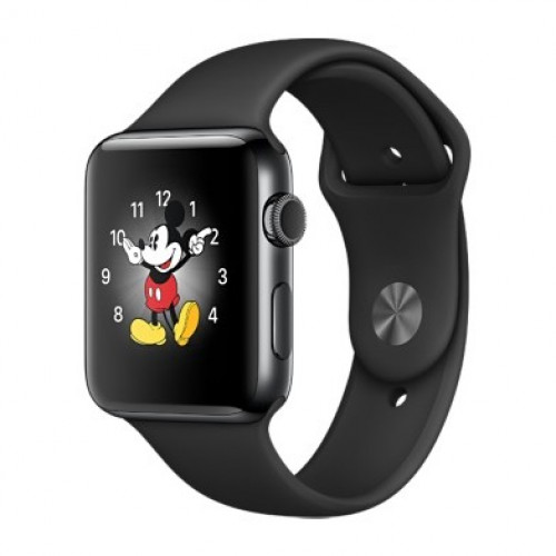 Apple Watch Series 2 42mm Space Black Stainless Steel with Black Sport Band (MP4A2ZP) б\у