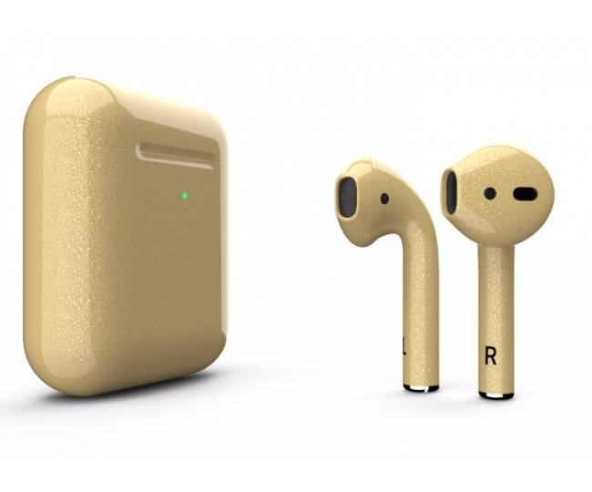 Навушники Apple AirPods 2 MRXJ2 з бездротовою зарядкою Gold Gloss (Золоті глянцеві)