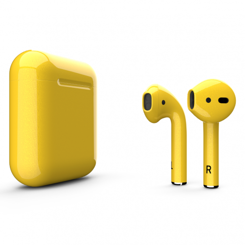 Навушники Apple AirPods 2 MV7N2 Yellow Gloss (Жовті глянцеві)
